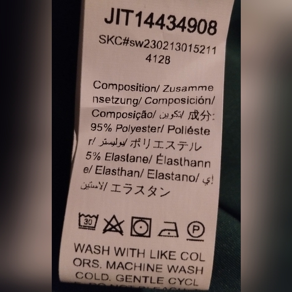 Shein long green ruched side dress - L - Picture 6 of 7